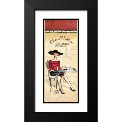 Chocolatier Black Modern Wood Framed Art Print with Double Matting by Laliberte, Andrea