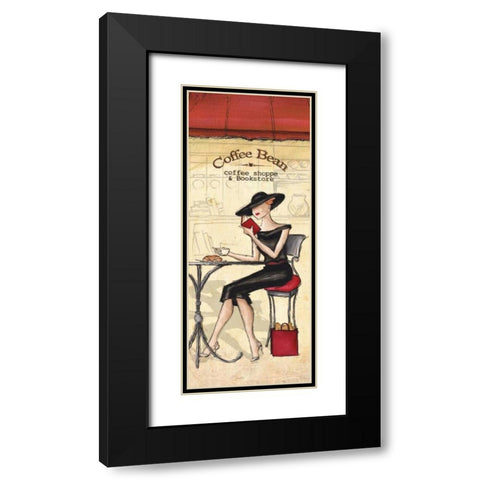 Cafe Black Modern Wood Framed Art Print with Double Matting by Laliberte, Andrea