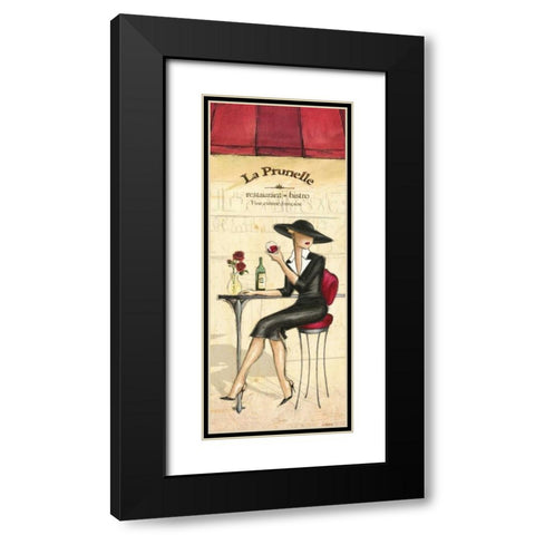 Bistro Black Modern Wood Framed Art Print with Double Matting by Laliberte, Andrea