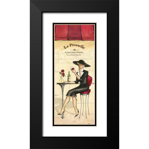 Bistro Black Modern Wood Framed Art Print with Double Matting by Laliberte, Andrea