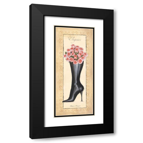 Fashion Bouquet II Black Modern Wood Framed Art Print with Double Matting by Laliberte, Andrea