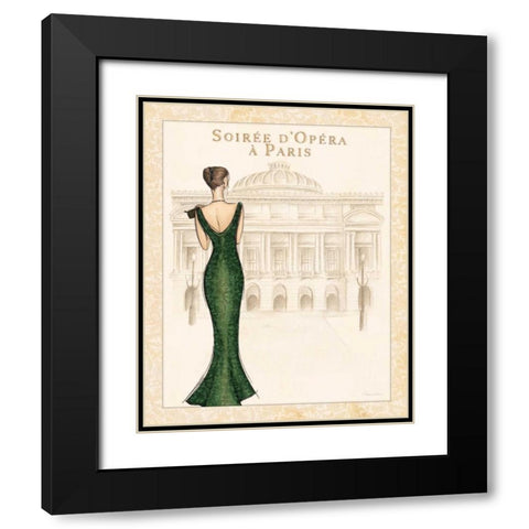 Opera Black Modern Wood Framed Art Print with Double Matting by Laliberte, Andrea