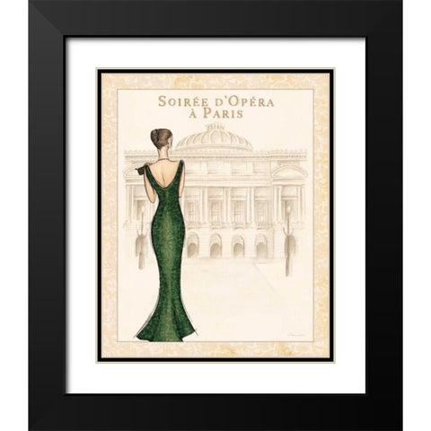 Opera Black Modern Wood Framed Art Print with Double Matting by Laliberte, Andrea