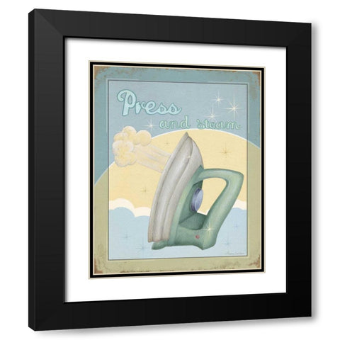 Press Black Modern Wood Framed Art Print with Double Matting by Laliberte, Andrea
