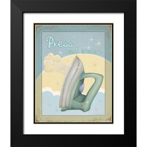 Press Black Modern Wood Framed Art Print with Double Matting by Laliberte, Andrea