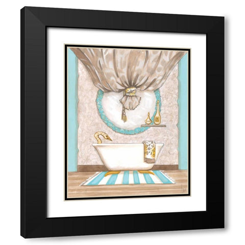 Bathroom Elegance I Black Modern Wood Framed Art Print with Double Matting by Laurencon