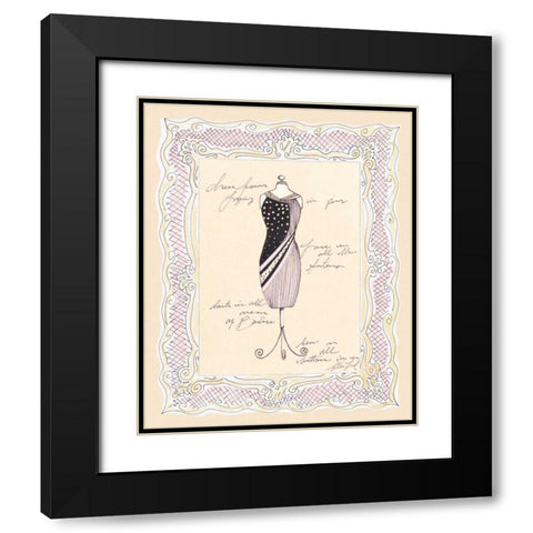 Dress Form I Black Modern Wood Framed Art Print with Double Matting by Leal, Steve