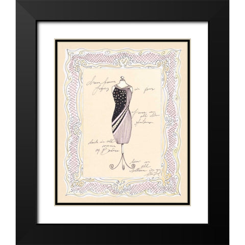 Dress Form I Black Modern Wood Framed Art Print with Double Matting by Leal, Steve