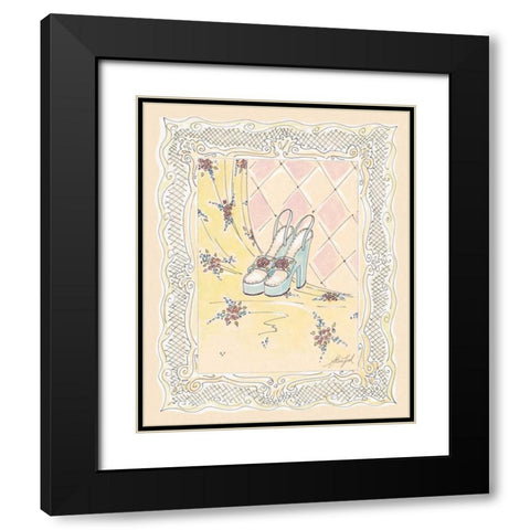 On the Town II Black Modern Wood Framed Art Print with Double Matting by Leal, Steve