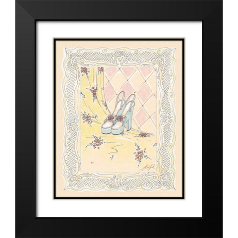 On the Town II Black Modern Wood Framed Art Print with Double Matting by Leal, Steve