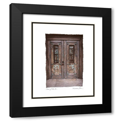 Doors of Cuba II Black Modern Wood Framed Art Print with Double Matting by Love, Maureen