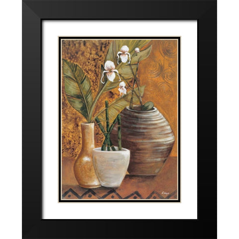 Travel Story I Black Modern Wood Framed Art Print with Double Matting by Linza, Loretta