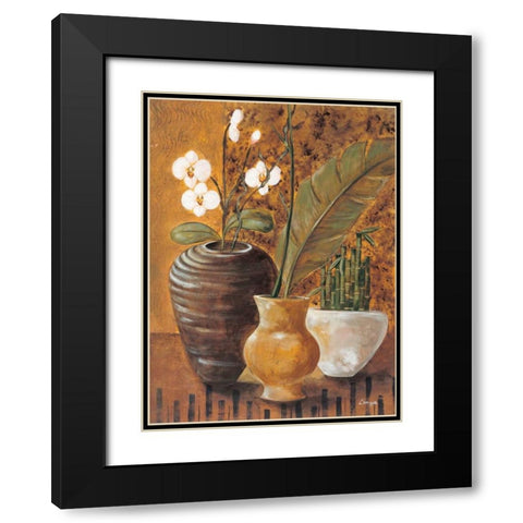 Travel Story II Black Modern Wood Framed Art Print with Double Matting by Linza, Loretta