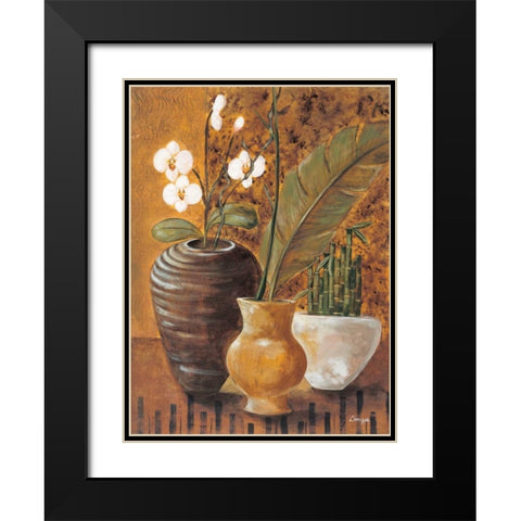 Travel Story II Black Modern Wood Framed Art Print with Double Matting by Linza, Loretta