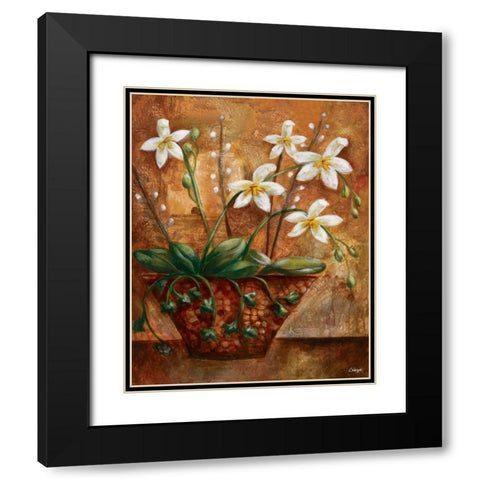 Copper Vessel I Black Modern Wood Framed Art Print with Double Matting by Linza, Loretta