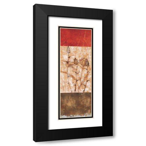 Fresco I Black Modern Wood Framed Art Print with Double Matting by Linza, Loretta
