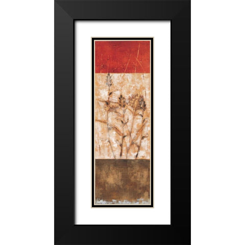 Fresco I Black Modern Wood Framed Art Print with Double Matting by Linza, Loretta