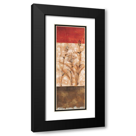 Fresco II Black Modern Wood Framed Art Print with Double Matting by Linza, Loretta