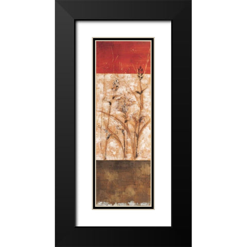 Fresco II Black Modern Wood Framed Art Print with Double Matting by Linza, Loretta