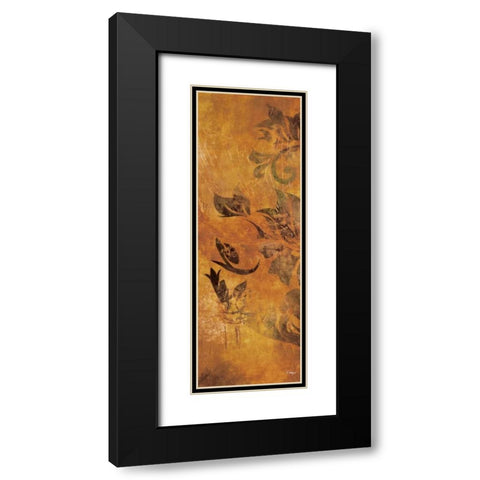 Georgette II Black Modern Wood Framed Art Print with Double Matting by Linza, Loretta