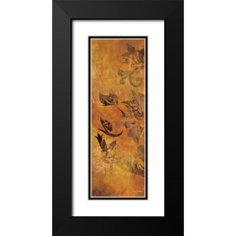 Georgette II Black Modern Wood Framed Art Print with Double Matting by Linza, Loretta