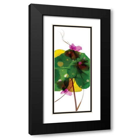 Leopard Leaf Black Modern Wood Framed Art Print with Double Matting by McLemore, Julia