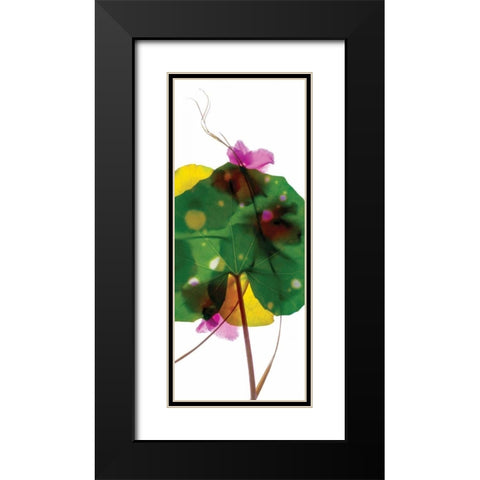 Leopard Leaf Black Modern Wood Framed Art Print with Double Matting by McLemore, Julia