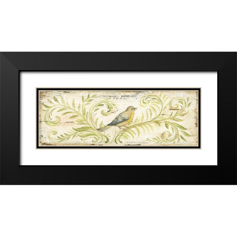 Eco Warbler Black Modern Wood Framed Art Print with Double Matting by McRostie, Kate