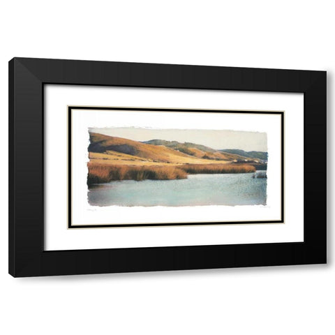 Estuary I Black Modern Wood Framed Art Print with Double Matting by Melious, Amy