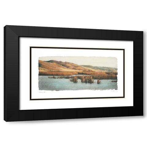 Estuary II Black Modern Wood Framed Art Print with Double Matting by Melious, Amy