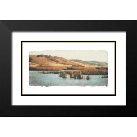 Estuary II Black Modern Wood Framed Art Print with Double Matting by Melious, Amy