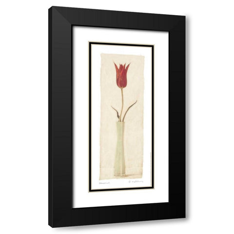 Blossom I Black Modern Wood Framed Art Print with Double Matting by Melious, Amy