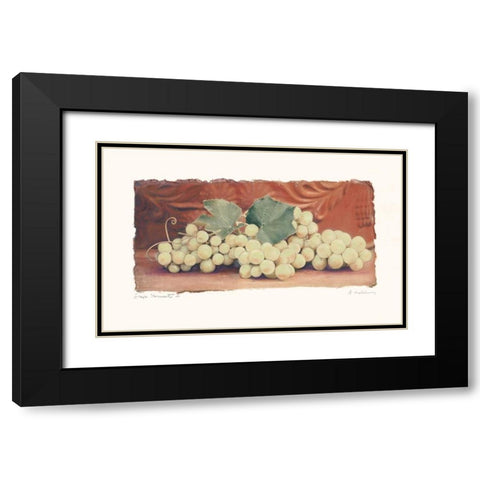 Grape Harvest II Black Modern Wood Framed Art Print with Double Matting by Melious, Amy