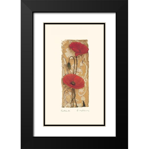Rustica II Black Modern Wood Framed Art Print with Double Matting by Melious, Amy