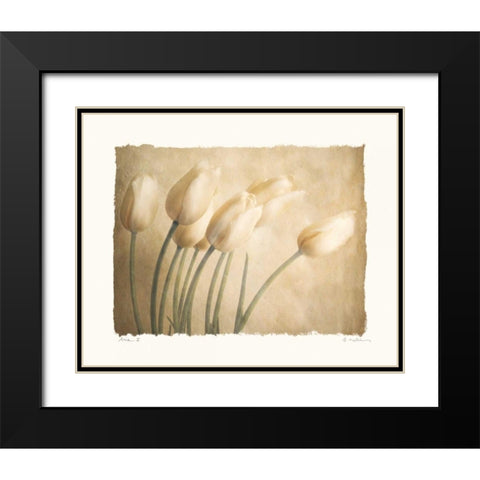 Aria II Black Modern Wood Framed Art Print with Double Matting by Melious, Amy