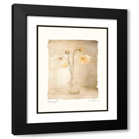Harmony II Black Modern Wood Framed Art Print with Double Matting by Melious, Amy
