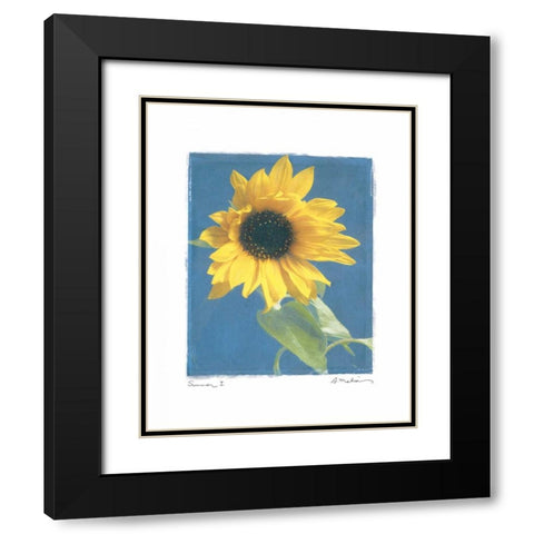 Summer I Black Modern Wood Framed Art Print with Double Matting by Melious, Amy