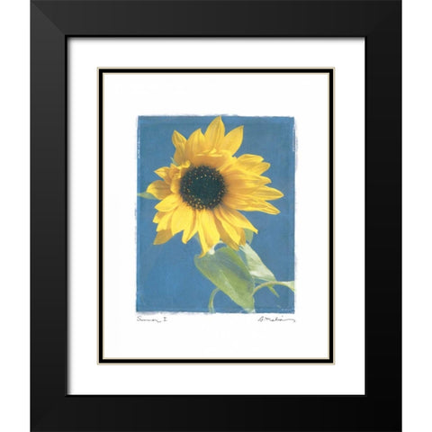 Summer I Black Modern Wood Framed Art Print with Double Matting by Melious, Amy