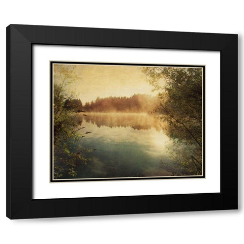Sunset II Black Modern Wood Framed Art Print with Double Matting by Melious, Amy