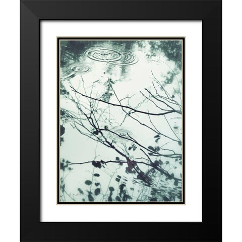 Ripples of the Rain I Black Modern Wood Framed Art Print with Double Matting by Melious, Amy