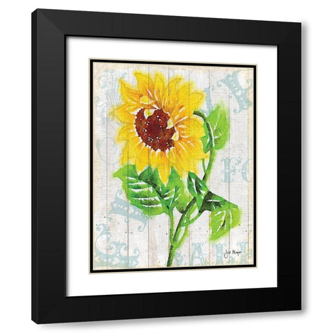 On The Fence II Black Modern Wood Framed Art Print with Double Matting by Meyer, Jill