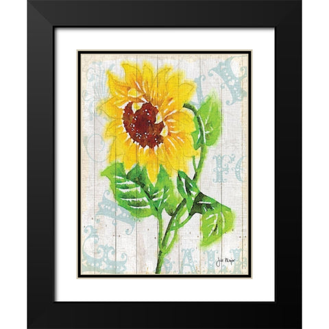On The Fence II Black Modern Wood Framed Art Print with Double Matting by Meyer, Jill