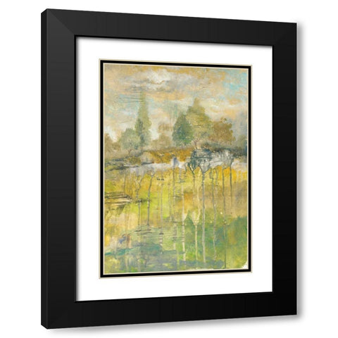 Drippy Landscape III Black Modern Wood Framed Art Print with Double Matting by Ferry, Margaret