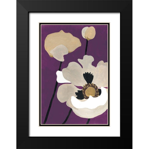 Ultraviolet Pop II Black Modern Wood Framed Art Print with Double Matting by Ferry, Margaret