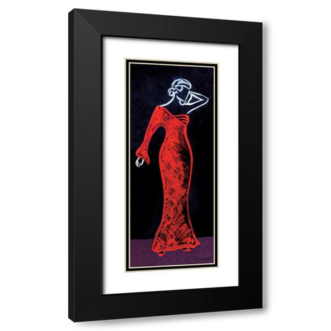 Pin Back Black Modern Wood Framed Art Print with Double Matting by Matla, Jennifer