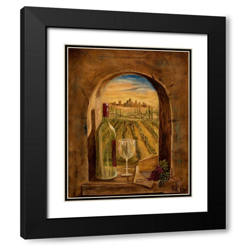 Through This Window Black Modern Wood Framed Art Print with Double Matting by Monahan, Jodi