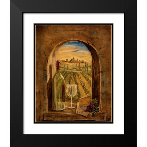 Through This Window Black Modern Wood Framed Art Print with Double Matting by Monahan, Jodi