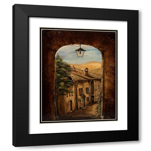 Welcome Home Black Modern Wood Framed Art Print with Double Matting by Monahan, Jodi
