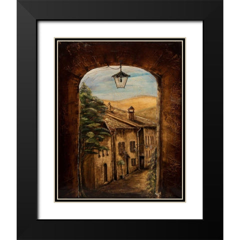 Welcome Home Black Modern Wood Framed Art Print with Double Matting by Monahan, Jodi