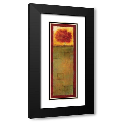 Autumn Vision II Black Modern Wood Framed Art Print with Double Matting by Martin, Cheryl